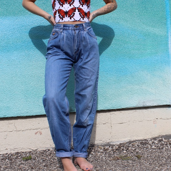 wrangler pleated jeans